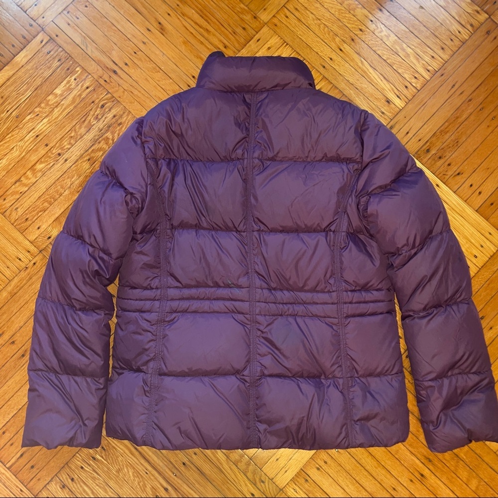 Land’s End BlackBerry Purple Quilted Puffer Down Feathers Jacket Coat - Picture 9 of 9
